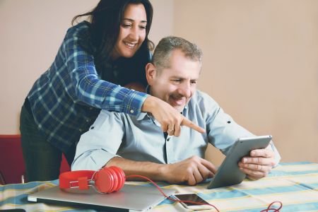 Pareja comparte objetivos y visión