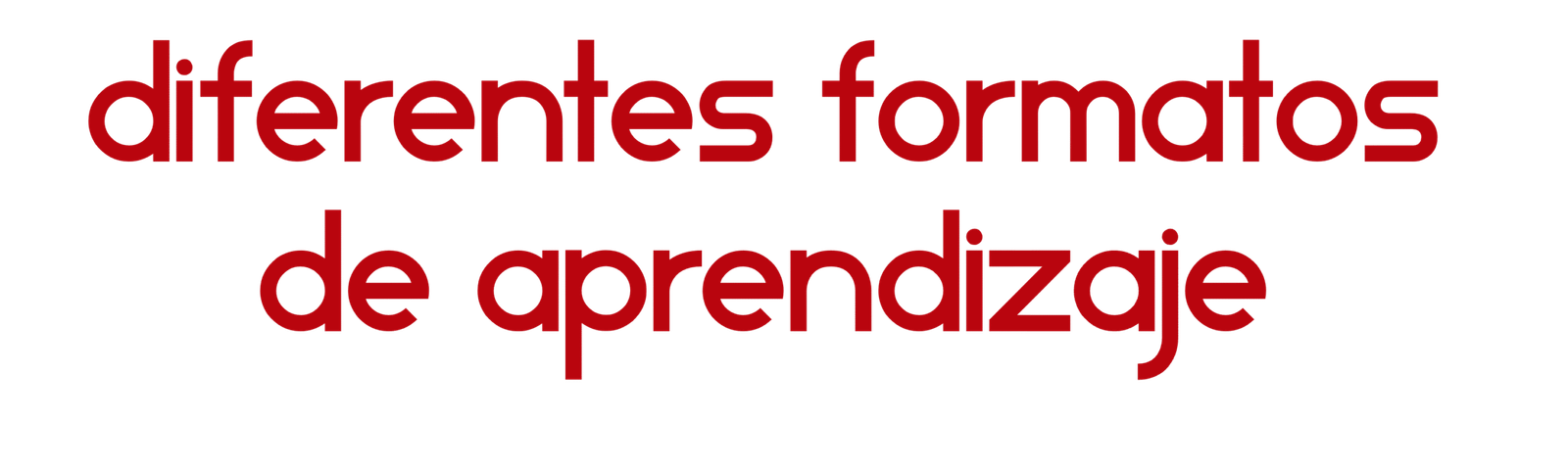 formatos de aprendizaje