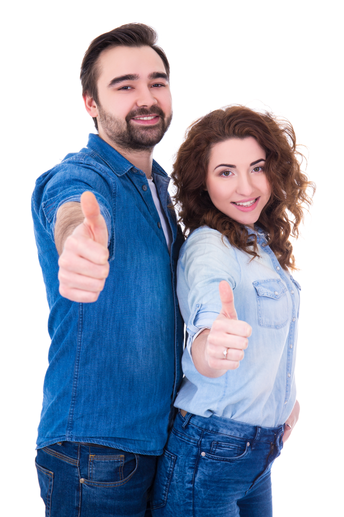 confianza pareja jóven pareja feliz